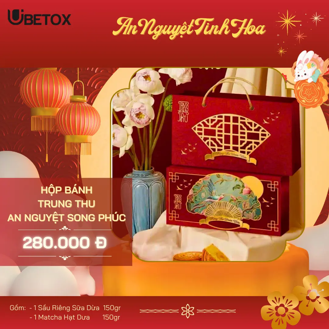 Trung thu 2025 - An Nguyệt Song Phúc (2 bánh 150g) kèm túi
