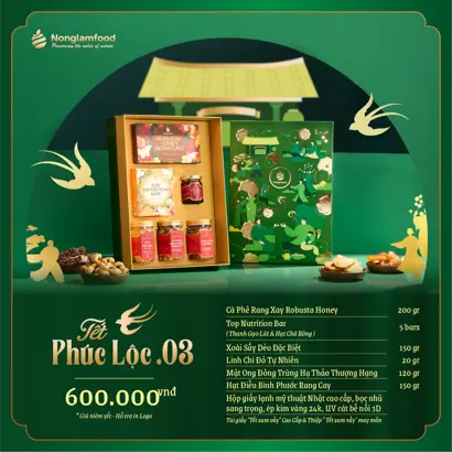 Bộ Quà Tết Phúc Lộc 03 (kèm túi)